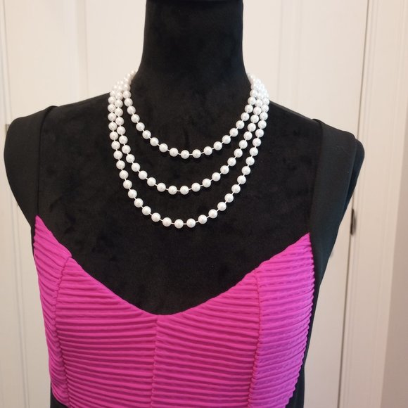 REDUCED! River Island Trendy Pink Knee Length Bodycon Dress size 18. SHOW OFF! - Picture 3 of 5